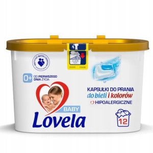 LOVELA HIPOALERGICZNE Kapsułki do Prania 12 szt