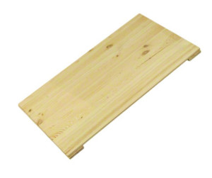 Półka pełna do regału MAXI 80x44,5 cm Naturalna Drewno sosnowe Surowy