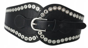 Pasek Damski Czarny Do Sukienki Szeroki 10cm