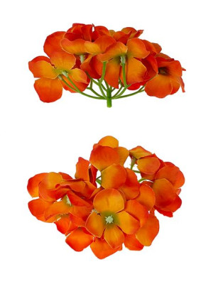 Hortensja główka wyrobowa śr. 14 cm (pomarańczowy)