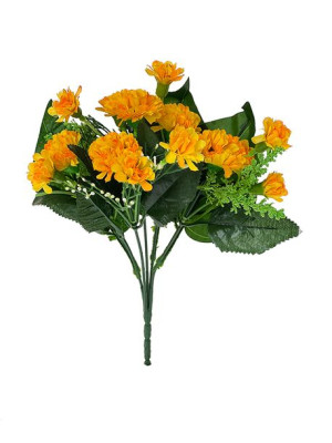 Goździk drobny z dodatkami bukiet H271D (pomarańczowy) 28 cm