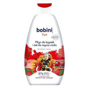 BOBINI Płyn do Kąpieli i Żel dla Dzieci 2w1 Malina