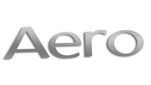 Wycinana naklejka AERO Saab srebrna