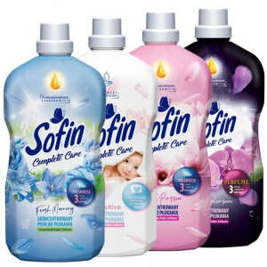Sofin Płyn do Płukania Tkanin 288pr Mix 1,8l x4szt