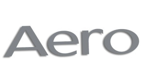 Wycinana naklejka AERO Saab szara