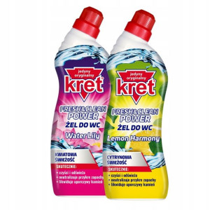 Kret Żel do WC Lemon Harmony Water Lily 700g x2