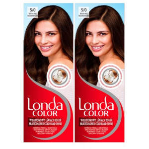 Londa Color Farba do Włosów Średni Brąz 5/0 x2