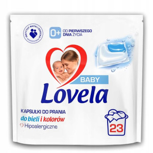 LOVELA Baby Kapsułki do Prania Białe Kolor 23 szt.