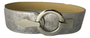 Pasek Damski Srebrny Szeroki 6cm Do Sukienki