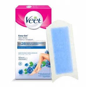Veet Plastry do Depilacji Skóra Wrażliwa 12szt
