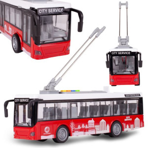 Autobus Trolejbus Światło Dźwięk Otwierane Drzwi