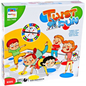 Rodzinna Gra Zręcznościowa Twist Fun Mata + Tarcza