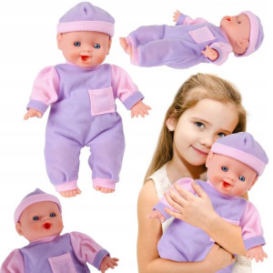 Bobas Lalka 26cm Miękka Kolorowa Ściągane Ubranko