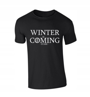 KOSZULKA T-SHIRT z nadrukiem WINTER IS COMING
