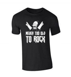 KOSZULKA T-SHIRT z nadrukiem NEVER TOO OLD ROCK