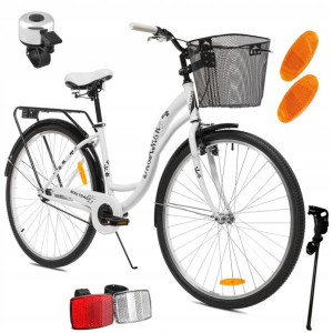 ROWER MIEJSKI 28'' Citybike Damski Damka Koszyk