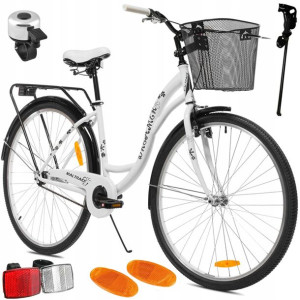 ROWER MIEJSKI 28'' Citybike Damski Damka Koszyk