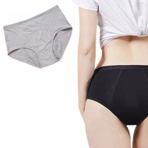 Majtki Menstruacyjne Nieprzeciekające Szare M