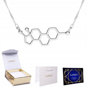 Naszyjnik srebrny łańcuszek 925 Wzór Estrogen