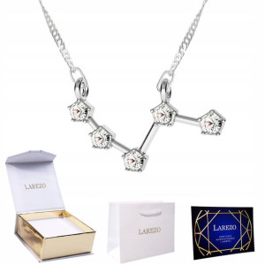 Naszyjnik srebrny łańcuszek 925 Znak Zodiaku Baran