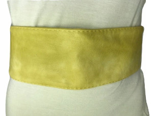 PASEK DAMSKI WIĄZANY ŻÓŁTY do sukienki szer. 9cm