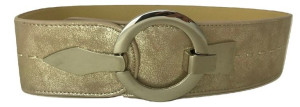 Pasek Damski Złoty Szeroki 6cm