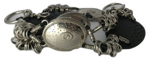 PASEK DAMSKI łańcuszek metalowy szer. 5,5 cm