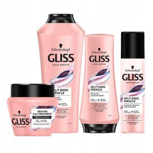 Gliss Split Ends Miracle Zestaw Kosmetyków 4 szt