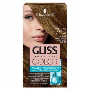 Gliss Color Farba do włosów 7-0 Beż Ciemny Blond