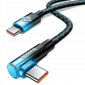 Baseus MVP 2 | Kabel kątowy Typ C - Typ C 100W 1m 5A