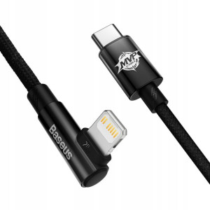 Baseus MVP 2 | Kabel kątowy USB-C - Lightning do iPhone PD 20W 1m