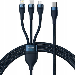 Baseus Flash Series 2 | Kabel 3w1 USB-C - Lightning, Micro, USB-C 100W PD Q