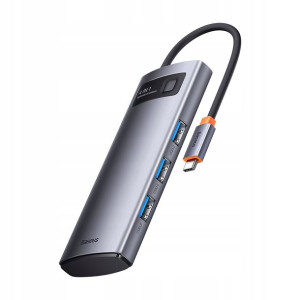 Baseus Metal Gleam 4w1 | Adapter HUB USB-C - 4x USB 3.0