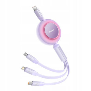 Baseus Bright Mirror 2 | Kabel z regulacją długości USB-C - Micro, USB-C, L
