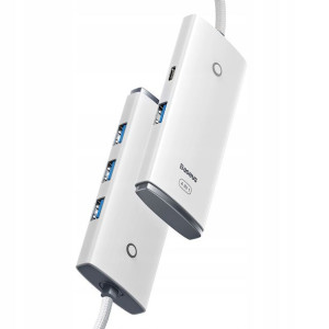 Baseus Lite Series 4-Port | HUB adapter rozdzielacz USB-C - USB 3.0 *4 100c