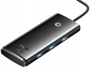 Baseus Lite Series 4-Port | HUB adapter rozdzielacz USB-C - USB 3.0 *4 100c