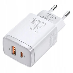 Baseus Compact | Ładowarka sieciowa USB USB-C 20W Power Delivery Quick Char