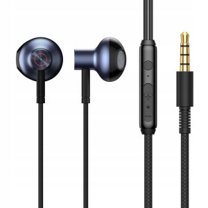 Baseus H19 | Słuchawki douszne przewodowe Mini Jack 3,5mm z mikrofonem HD