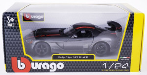 Burago 1:24 18-22107 Dodge viper grey