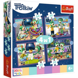 Puzzle Trefl 4w1 34399 Trefliki Przed Snem