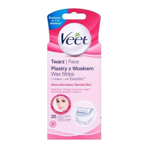 Veet Veet plastry wosk do depilacji twarzy 20 szt