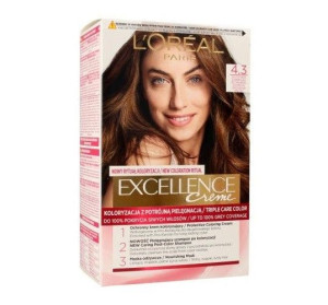 L'Oreal Paris Excellence Creme farba do włosów 4.3 Złocisty Brąz