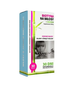 Noble Health Biotyna na włosy + krzem suplement diety 30 tabletek