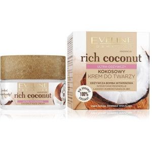 Eveline Cosmetics Rich Coconut ultra-odżywczy kokosowy krem do twarzy 50ml