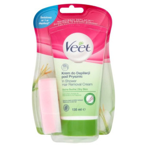 Veet Veet krem do depilacji ciała pod prysznic skóra sucha 135ml