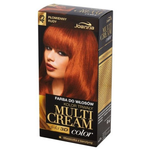 Joanna Multi Cream Color farba do włosów 43 Płomienny Rudy