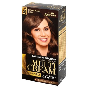 Joanna Multi Cream Color farba do włosów 39.5 Herbaciany Brąz