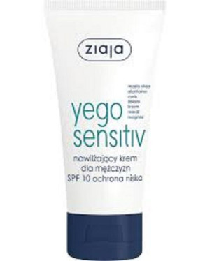 Ziaja Yego Sensitiv nawilżający krem dla mężczyzn ochrona niska SPF10 50ml