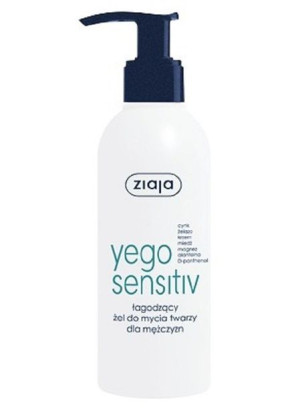Ziaja Yego Sensitiv łagodzący żel do mycia twarzy dla mężczyzn 200ml