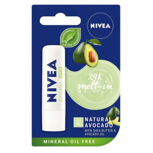 Nivea 24H Mett-In Moisture pielęgnująca pomadka do ust Avocado 4.8g